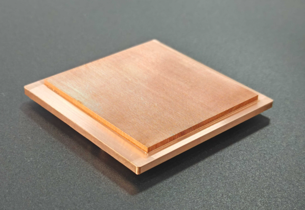 Laser cut Cu-Diamond material